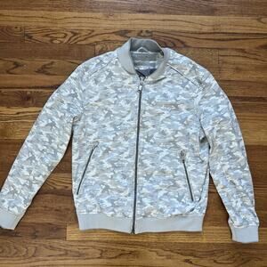 Zara Man gray camo bomber jacket Camouflage Size M